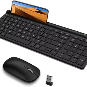 Full size tipo c 2.4g Bluetooth senza fili a doppio canale magico ricaricabile tastiera del computer ergonomica per le finestre