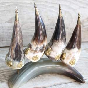 Copa de Cuerno Artesanal para Beber, para Rituales Antiguos - Product Image 5