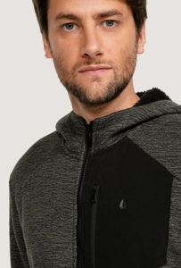 À la mode MS-HD-1075 hommes à manches longues hiver à capuche décontracté confortable collé pull avec motif 3D haut court - Product Image 4