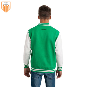 Vestes universitaires en coton pour enfants de haute qualité Vestes d'école de baseball professionnelles sur mesure avec col montant Produit le plus vendu - Product Image 3