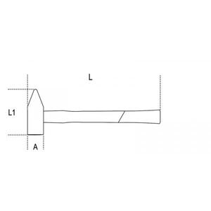 BETA Martillo mecánico con eje de fibra, herramienta de alto rendimiento, de la serie BETA, de la marca, de la marca - Product Image 4