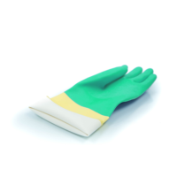 [NUEVO Color] Guantes de Neopreno Grueso Verde sobre Amarillo, Mezcla de Caucho Natural, Resistentes a Químicos, Ácidos y Álcalis, Malasia