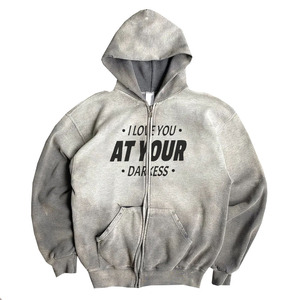 Sudaderas con Capucha y Cierre de Cremallera con Lavado Ácido para Adultos, Ropa de Abrigo Extra Grande, Sudaderas y Hoodies Elegantes con Logotipo Personalizado Serigrafiado - Product Image 1