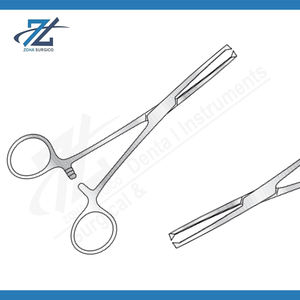 Fórceps de arteria curvada de 150mm 1-2 dientes caja conjunta abrazadera hemostática grado quirúrgico Acero inoxidable Manual Power Kocher instrumento - Product Image 2