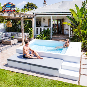 Ready Buy Fiberglass Above Ground Outdoor Plunge <b>Pool</b> with UV & Corrosion Resistant Features water fun <b>pools</b> - Product Image 1