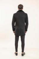 Manteaux d'hiver en fourrure de valériane romaine haut de gamme pour hommes, faits à la main en peau de mouton, cuir véritable, parkas épais enduits et respirants, tissés