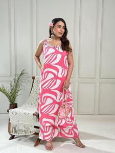 Elegante Kurti sin Mangas de Algodón, Conjunto Étnico para Mujer, para Bodas, Festivales, Fiestas y Ocasiones Especiales - Product Image 6