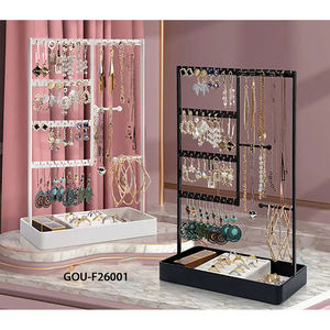 Support à bijoux rectangulaire moderne portable avec dimensions 20x10x31,5CM - Product Image 2