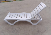 Chaise longue en résine plastique pour extérieur Hôtels Aquaparks Spas Beach Clubs Villas Chaise de plage Chaise longue pour extérieur Utilisation contractuelle