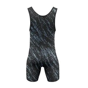 Own Design Sublimated Stretch Front Wrestling Singlet Anti-Slip Grip Elastic Band Fight <b>Rash</b> <b>Guard</b> Quick Dry MMA BJJ Karate - Product Image 5