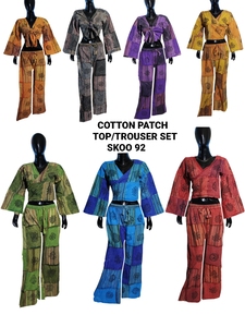 ชุดเสื้อผ้าฝ้าย100% น้ำหนักเบาของผู้หญิงชุดฤดูร้อนใหม่ทันสมัยเสื้อวินเทจแบบลำลองกางเกงขายาวสั้นเพื่อความสบายอย่างมีสไตล์ - Product Image 2