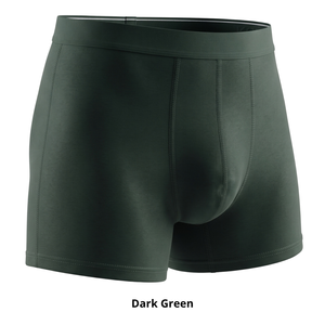 Caleçons boxers respirants mi-taille en coton modal pour hommes avec logo à la taille, sous-vêtements unis - Product Image 6