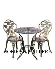 ชุดเฟอร์นิเจอร์สวนกลางแจ้งอลูมิเนียมหล่อแบบคลาสสิก - Product Image 6