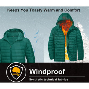 Veste bouffante à capuche légère à col montant pour hommes Manteau en duvet personnalisé de style High Street pour l'hiver Vêtements d'extérieur - Product Image 5