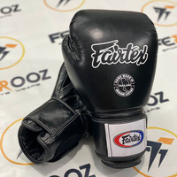 Guantes de Boxeo Fairtex de Primera Calidad con Cordones, Cuero Vacuno Auténtico, Hechos a Medida, Guantes de Entrenamiento para Muay Thai y Sparring