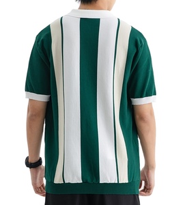 Nueva Camiseta Polo a Rayas para Hombre, Estilo Casual de Negocios, Color Sólido, Transpirable, Talla Grande, Venta al Por Mayor 2026 - Product Image 4