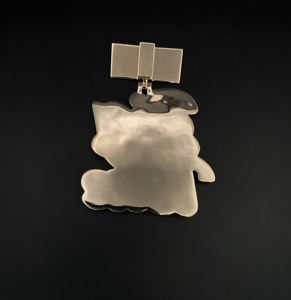 Pendentif personnalisé en acier inoxydable serti de diamants CZ - Product Image 2