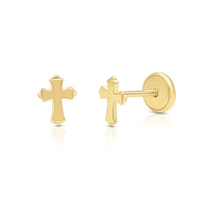 Pendientes de tuerca cruzados de oro de moda con baño de rodio para fiesta de boda o compromiso con diamantes y perlas - Product Image 1