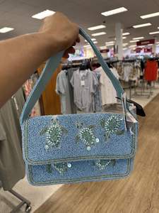 Crafted Embroidery Casual Bag with Strap <b>Belt</b> - Product Image 6