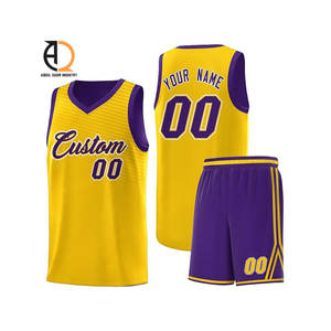 Uniformes de Baloncesto Personalizados de Poliéster Básico al por Mayor en Color e Impresión - Product Image 3