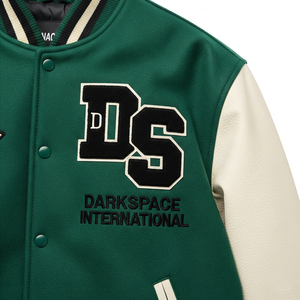 เสื้อแจ็กเก็ตกำมะหยี่ปักลายตัวอักษรผ้ากำมะหยี่แขนยาวคอตั้งทนทานสำหรับฤดูหนาวดีไซน์ใหม่ออกแบบได้ตามต้องการ - Product Image 4