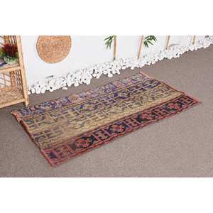 พรมปูพื้นขนาดใหญ่ทำด้วยมือจากขนสัตว์สีเบจแบบวินเทจขนาด2.6x4.8ฟุตงานปะต่อสำหรับห้องนั่งเล่นสี่เหลี่ยมผืนผ้าสำหรับโถงทางเดินลาเท็กซ์ - Product Image 2