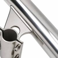 Support de canne à pêche réglable en acier inoxydable 316 avec pince de fixation pour rail, support de canne pour bateau et yacht