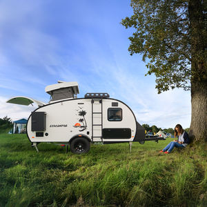 L'usine Ecocampor fournit directement une <span class=keywords><strong>caravane</strong></span> en forme de larme avec canapé et remorques de voyage pour salle de bain Type de produit - Product Image 1