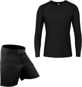 เสื้อแรชการ์ดพิมพ์ลายตามสั่ง ระบายอากาศได้ดี เป็นมิตรกับสิ่งแวดล้อม แห้งเร็ว สำหรับผู้ชาย แขนสั้น MMA BJJ OEM ปรับแต่งได้ 100% - Product Image 4