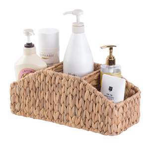 Handcrafted Natural <b>Water</b> Hyacinth Utensil Organizer Biodegradable Kitchen Storage Basket - Product Image 4