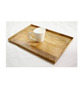 Plateaux de service en bois massif Plats Assiettes à dîner Plateaux à dessert Sandwich design fantastique à un prix compétitif - Product Image 2