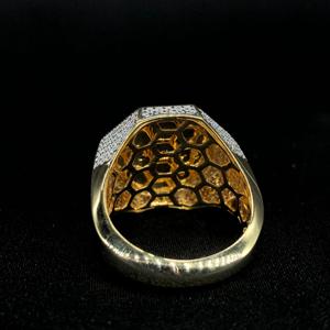 แหวนที่กำหนดเองใน10kt สีทองสไตล์ฮิปฮอปแหวนแห่งความสมบูรณ์แบบสัญญาและนิรันดร์ - Product Image 3