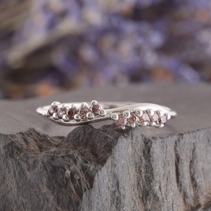 Joyería para mujer, anillo de estilo bohemio de plata, joyería de plata de ley 925, Topacio ahumado, piedra preciosa, tendencia, anillo hecho a mano, regalo para el amor - Product Image 5