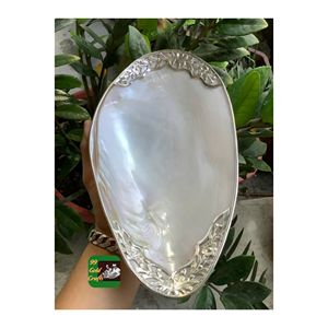 Assiette en nacre du Vietnam artisanale élégante assiette en coquillage pour salle à manger de luxe décoration de la maison et idées cadeaux - Product Image 3