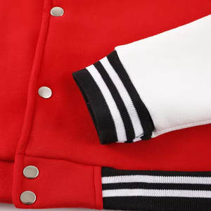 Chaqueta de Béisbol Holgada, Abrigada para Invierno, Cierre a Presión, Cuello de Béisbol, Ropa Deportiva Informal para Otoño e Invierno - Product Image 6