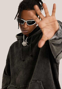 2025 New High Quality 100% Cotton Acid Washed Hoodie High Street Series Washing <b>Sweater</b> Stone Washed <b>Vintage</b> Hoodie For Unisex - Product Image 2