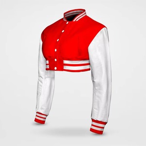 Vestes Courtes de Baseball Personnalisées pour Femmes, Modèle OEM, Blousons Letterman Premium avec Logo Personnalisé, Fabricant de Vêtements d'Extérieur pour Femmes - Product Image 6