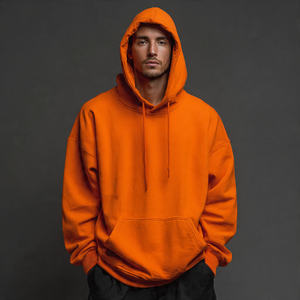 Sweat à capuche oversize pour homme, streetwear d'hiver, épaules tombantes, molleton en coton 500 GSM - Product Image 1