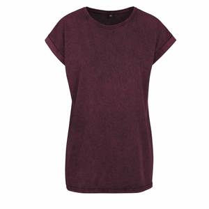 Desgastado ácido lavado camiseta Unisex Oversize ácido lavado bordado camiseta hombres - Product Image 4