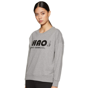 Sweatshirt à capuche et sweat-shirt personnalisables pour femmes qualité supérieure, élégant et imprimé, col rond, coupe ajustée, pour femmes pas cher - Product Image 1