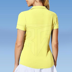 Camiseta de algodón para mujer hecha en Pakistán, diseño único para verano informal para Polo cómodo con bajo MOQ - Product Image 5
