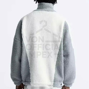 Veste polaire Sherpa à fermeture éclair personnalisée pour homme Vestes d'extérieur légères pour homme Vestes Sherpa pour homme à usage intensif personnalisées - Product Image 5