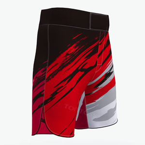 Shorts de MMA pour hommes de haute qualité, design personnalisé, toile, cordon de serrage, respirant, imperméable, polyester/coton, arts martiaux - Product Image 4