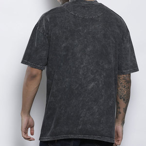 Camisetas para Hombre con Lavado Ácido, Directo de Fábrica, MOQ Bajo, Logotipo Personalizado Impreso, Ropa Urbana, Colores y Tallas Personalizadas, OEM/ODM Disponible - Product Image 5