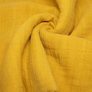 Couvertures d'emmaillotage en mousseline de style uni solide bambou 100% coton cadeau double gaze de couleur naturelle durable réutilisable écologique - Product Image 3