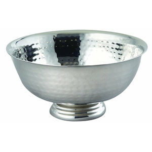 Bol à salade en métal sur mesure, bol de service alimentaire, vaisselle, bol de table pour la maison, l'hôtel, finition argentée faite à la main - Product Image 1