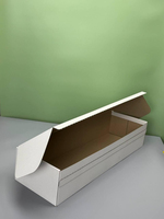 Boîtes de livraison de fleurs en carton ondulé extra-larges personnalisées avec ruban adhésif détachable gratuit et impression de logo (31,5x9,8x6,3 pouces)