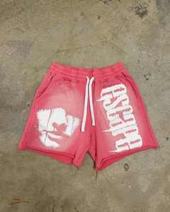 Shorts de plage décontractés pour hommes personnalisés, design vintage, coton lourd, imprimé à l'écran, dentelle, taille élastique, séchage rapide, respirant - Product Image 6