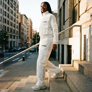 Conjunto de Dos Piezas de Chaqueta Corta y Pantalones Cargo con Estampado, Capucha y Bordado, Estilo Deportivo, para Mujer, Superventas - Product Image 2