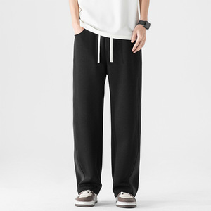 Pantalon de survêtement droit décontracté en coton imprimé pour hommes pantalons décontractés pantalon ample à jambes larges et coupe étroite oem avec logo personnalisé - Product Image 5